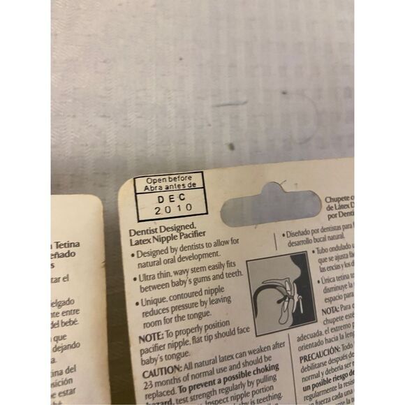 Playtex old stock ortho pro newborn  2010-2011 pacifiers paci - Picture 4 of 4